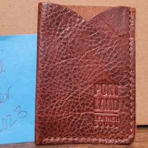 BNNU Portland Leather Goods  minimalist wallet, nutmeg